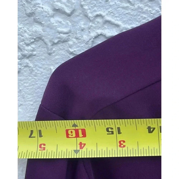 Calvin Klein Womens Pullover Collared Loose Half Button Up Dress Purple Sz M/L - Picture 3 of 13